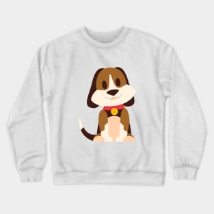 Cartoon Cute Dog Art Prints Crewneck Sweatshirt